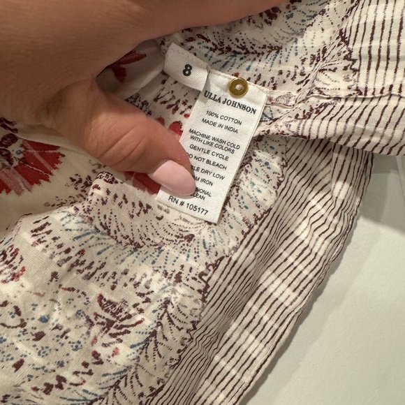 Ulla Johnson Arbor Top in Cream Size 8 - Picture 6 of 6